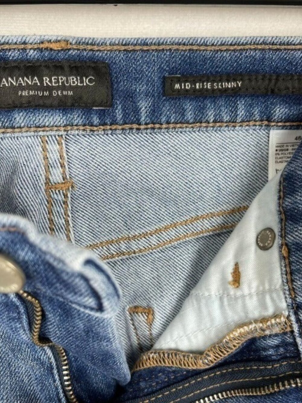Banana Republic Women Mid Rise Skinny Jeans Size 27 - Picture 3 of 7